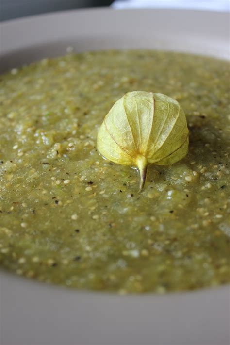 Roasted Tomatillo Salsa By Rick Bayless — Fancy Casual