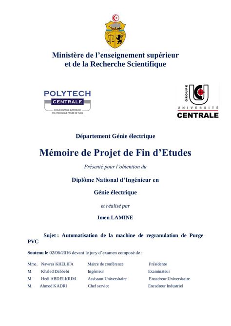 Rapport De Stage Final Par Lamine Faycel Fichier Pdf