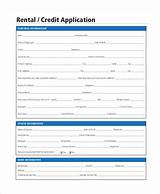 Rental Application And Credit Check Form Photos