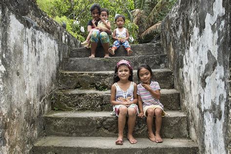 Kids Of Batanes From Ivatan Ethnic Stock Editorial Photo © Muslian