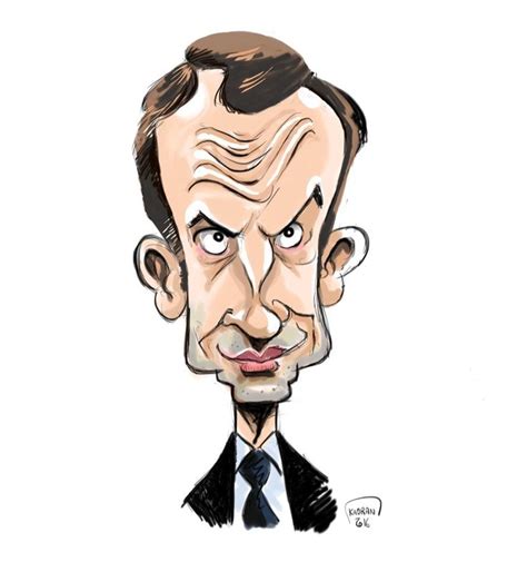 En Marche Pour La Caricature Demmanuel Macron Caricature