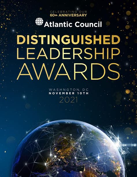 2021 Distinguished Leadership Awards Dinner Program By Atlantic Council