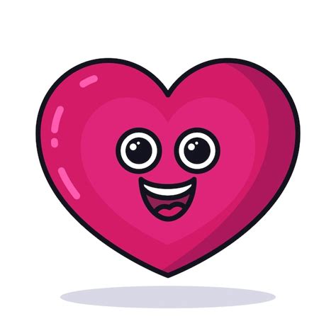 Premium Vector Happy Heart Emoji