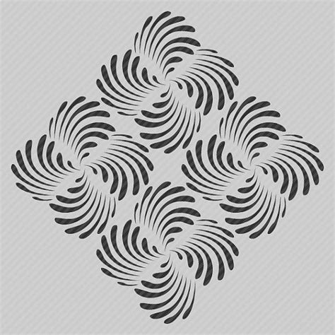 Reusable Stencil Modern Geometric Abstract Swirl Allover Pattern