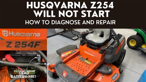 Husqvarna Z254 Will Not Start YouTube