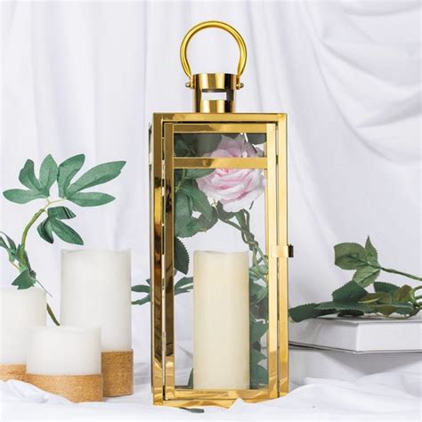 17 Gold Metal Lantern Table Centerpieces Hanging - Etsy