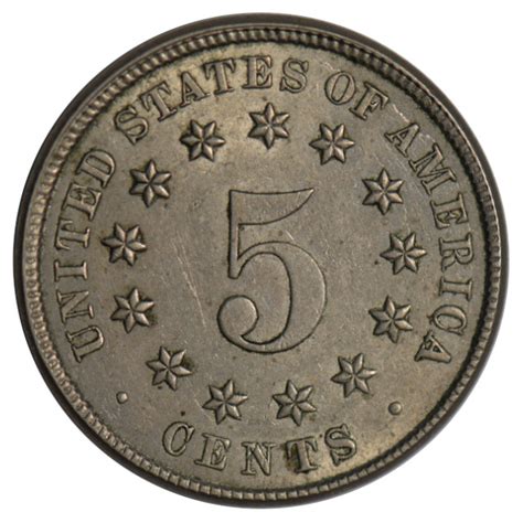 1883 Shield Nickel Au • Liberty Coin