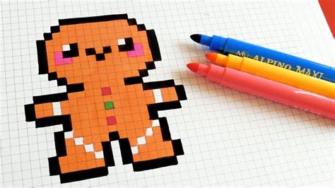 The best gifs are on giphy. Handmade Pixel Art - How To Draw Kawaii Gingerbread Man # ...