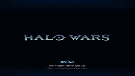 Halo Wars Main Menu