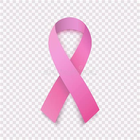 Breast Cancer Awareness Month Pink Ribbon Sign On Transparent