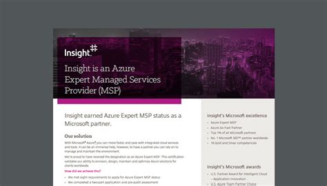 Azure Expert Managed Services Provider Msp Insight