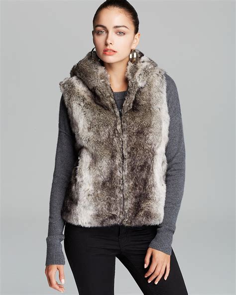 Surell Faux Fur Hooded Vest Women Coats And Jackets Bloomingdales