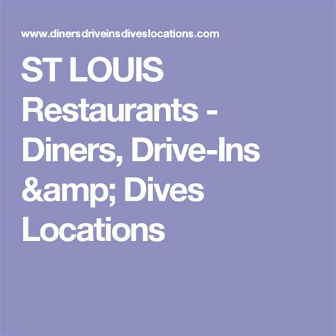 St Louis Restaurants Diners Drive Ins And Dives Locations Manhattan Beach Restaurants St Louis