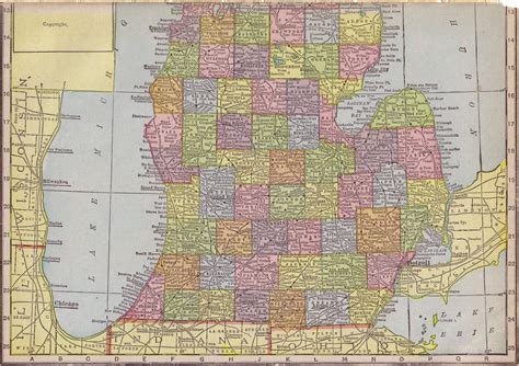 United States Digital Map Library Michigan Maps