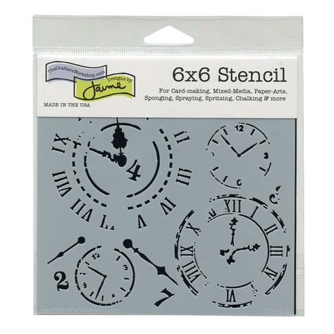 Buy Stencil 6in X 6in Time Travel