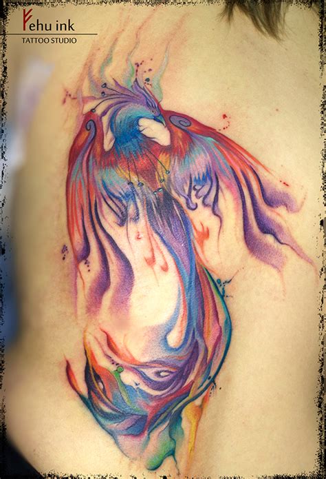 Watercolor Phoenix Tattoo By Ellegottzi On Deviantart