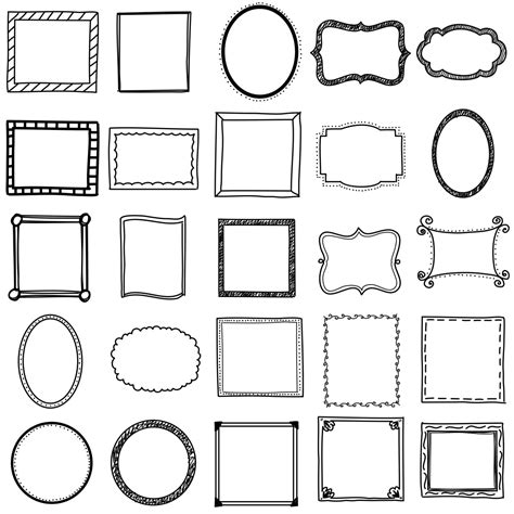 Within the google docs android or ios mobile apps (figure b) Search: frames | Doodle frames, Drawing frames, Doodle frame
