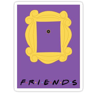 Friends Door Frame Poster Sticker by lolipoptalia | Pôster friends png image
