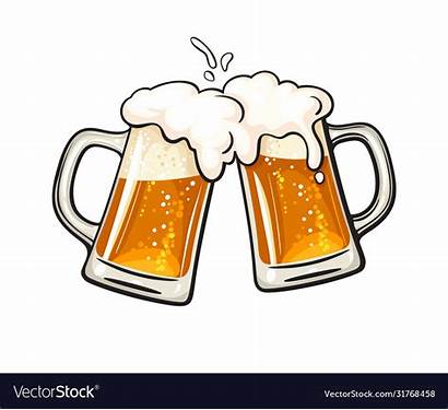 Beer Cheers Mugs Clip Clipart Glass Toasting