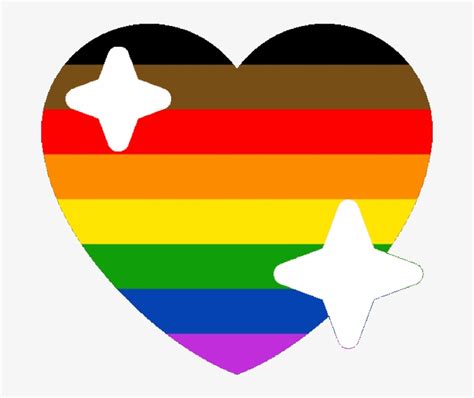 Poc Lgbtq Pride Sparkle Heart Discord Emoji Pride Discord Emojis Png