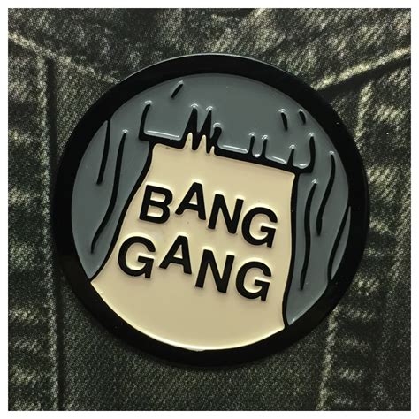 Bang Gang Black Enamel Pin Space Waste Online Store Powered By