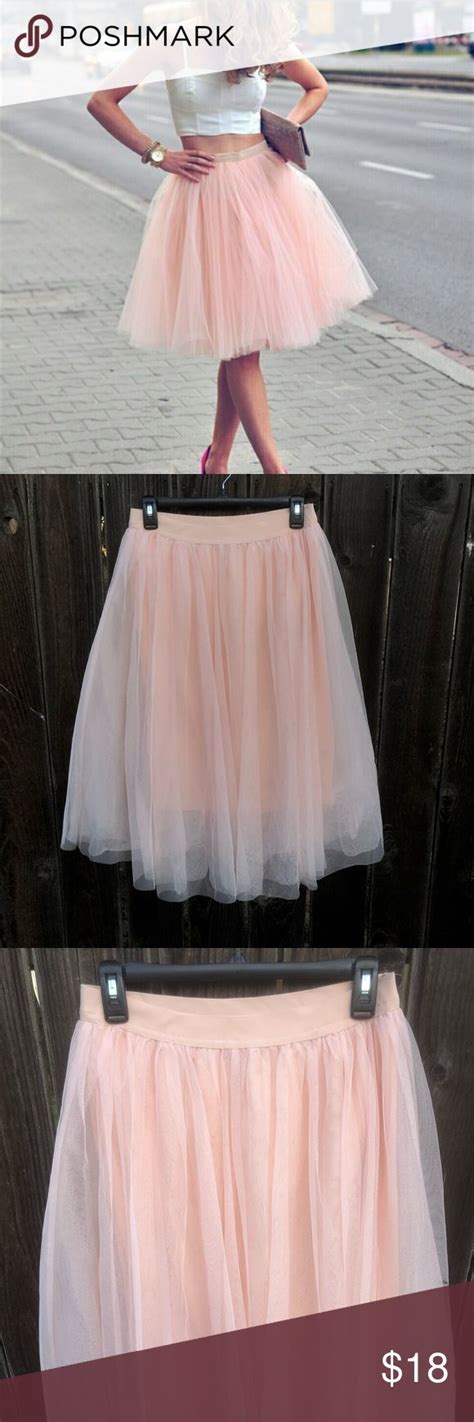 Beautiful Blush Pink Tulle Skirt By Haute Monde Pink Tulle Skirt