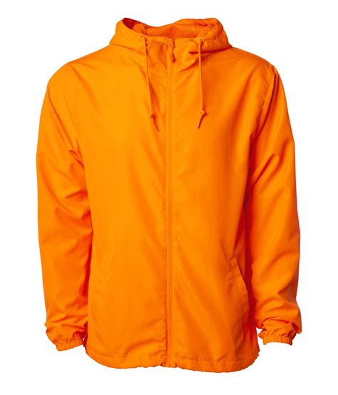 Lightweight Windbreaker Jacket Solid Colors Independent Trading Company