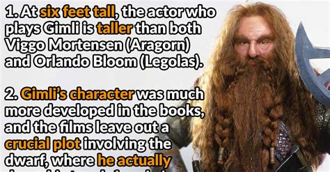 Glorious Facts About Gimli The Dwarf Factinate