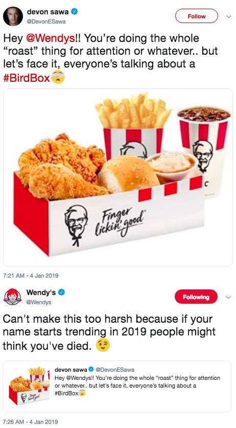 Wendys Most Savage Tweets From National Roast Day 22 Words