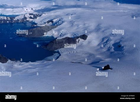 Antarctica South Pole Landscape Aerial View Of Glacier Stock Photo Alamy