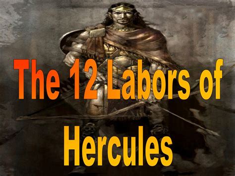 Ppt The 12 Labors Of Hercules Powerpoint Presentation Free Download