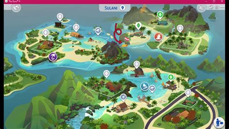 Sims 4 Island Living Map