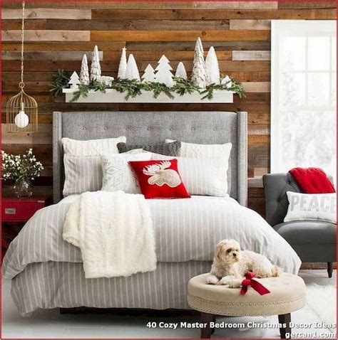 40 Cozy Master Bedroom Christmas Decor Ideas Whereas Most Of Us Deck