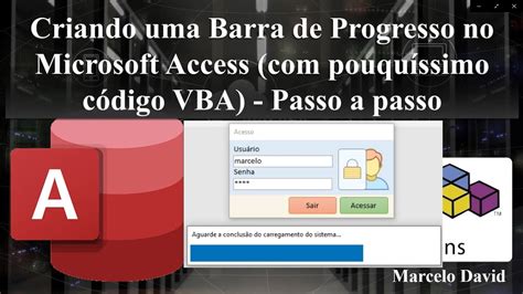 Criando uma Barra de Progresso no Microsoft Access com pouquíssimo código VBA Passo a passo