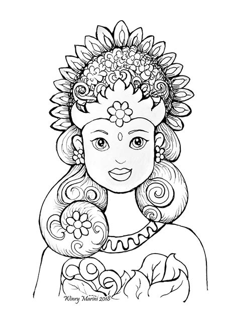 Indonesia Coloring Page Coloring Pages