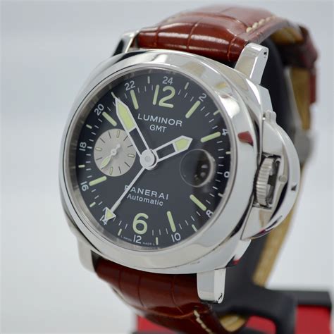 Panerai Luminor Gmt Pam 88 Steel Automatic Wristwatch Hashtag Watch