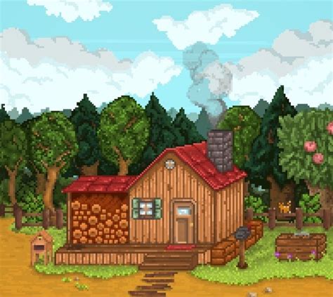 Stardew Valley Pixel Art The Farmhouse Farm Life Dev Doodles