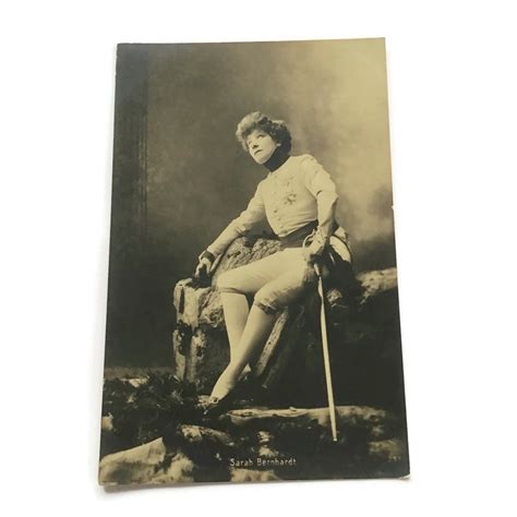 Sarah Bernhardt In L Aiglon Vintage French Actress Postcard Etsy