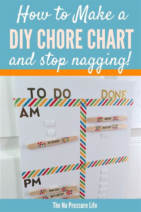 Diy Chore Chart How To Make One For Kids So You Can Quit Nagging