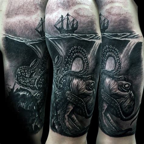 15 Amazing Kraken Tattoo Designs