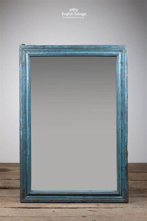 Rectangular Distressed Blue Framed Mirror Available Now Click The Link