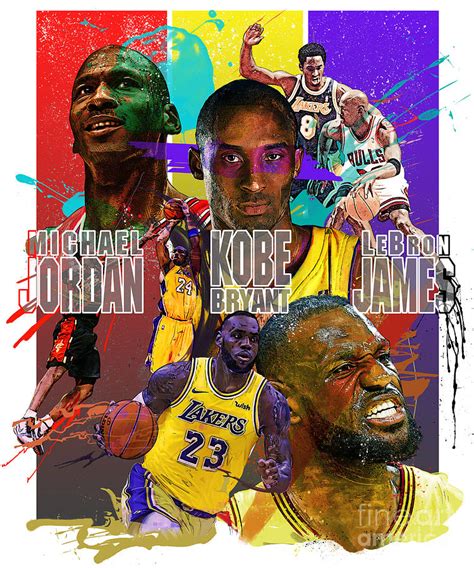 Kobe jordan owns kobe on nearly every important stat, metric, or achievement. Michael Jordan, Kobe Bryant, LeBron James Splatter ...