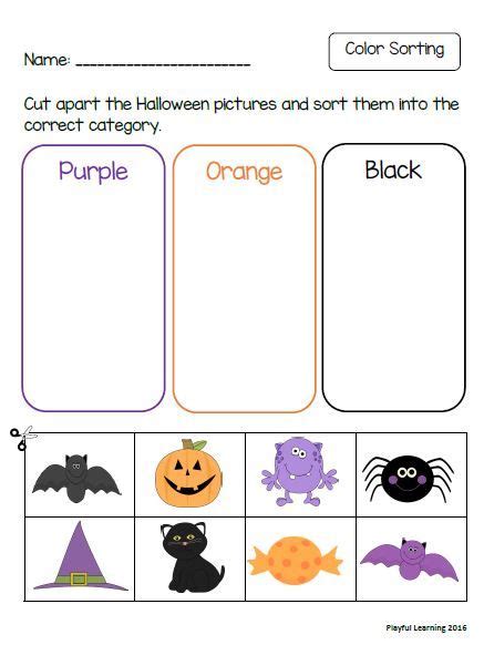 Printable Halloween Worksheets For Preschoolers And Kindergarteners