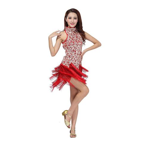 Buy Sexy Dance Performance Dress Bling Latin Sequins Ballroom Salsa Samba Rumba Tango Dress At
