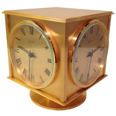 Four side clock related products. Relide French Four Time Zone Sided Clock Rare at 1stdibs