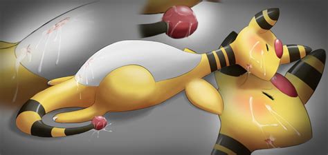 Rule 34 After Sex Ampharos Anus Blush Closed Eyes Color Cum Female Female Only Feral Lying
