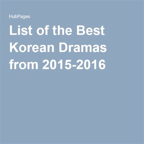 The Best And Recommended Korean Dramas Best Korean Drama Korean