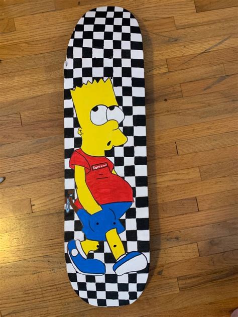 Zero Dane Burman Springfield Massacre Bart Simpson Skateboard Deck Rare Simpsons