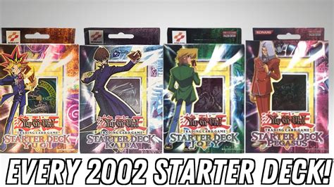 Opening Every 2002 Yugioh Starter Deck And Dueling With Them Youtube