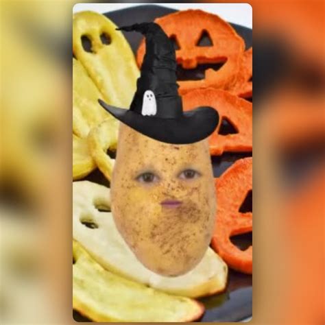 Potato Halloween Lens By Ginthaputri 🍦🍟🍕🍝🍧 Snapchat Lenses And Filters